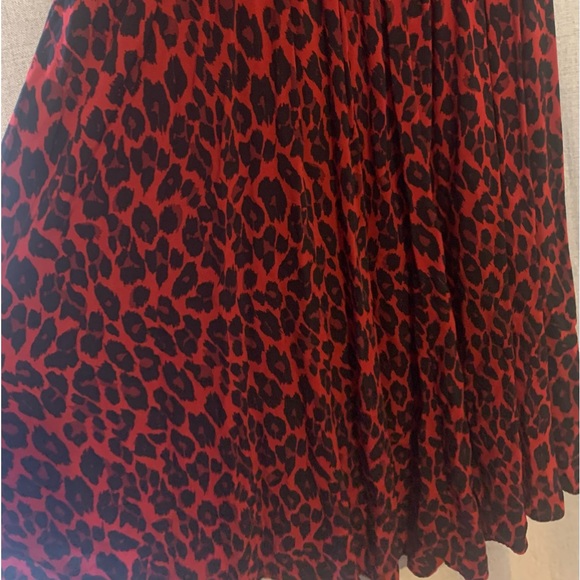 1xl Red & Black Leopard Print Dress - Picture 4 of 7